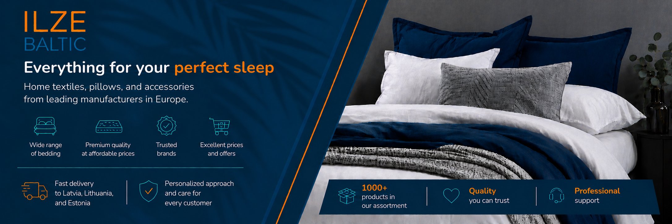 Everything you need for perfect sleep — ILZE Baltic mattresses, beds and bedding textiles